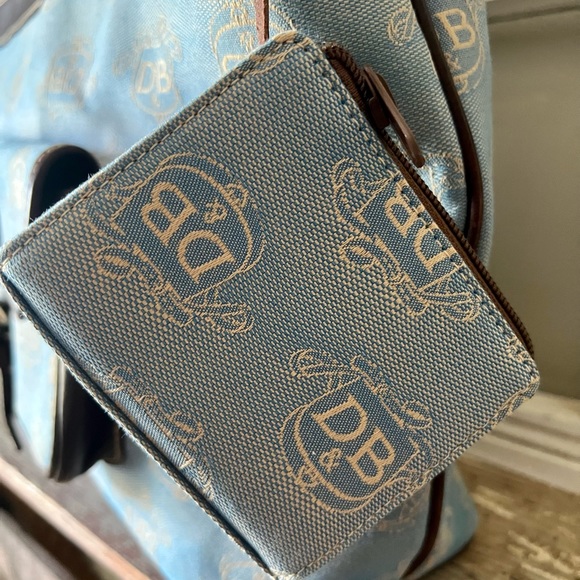 NWOT Vintage DOONEY & BOURKE Bag in Blue/Cream - Picture 6 of 16